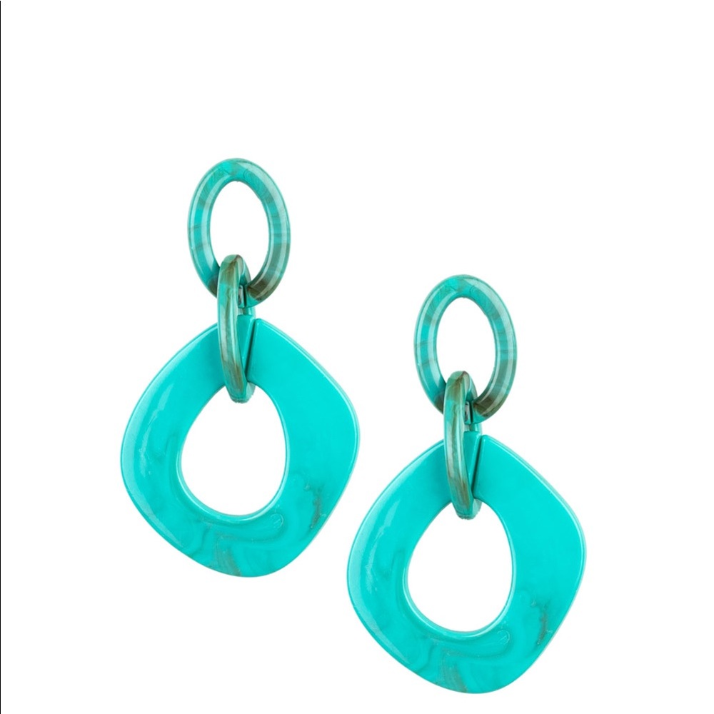 Acrylic Blue Earrings